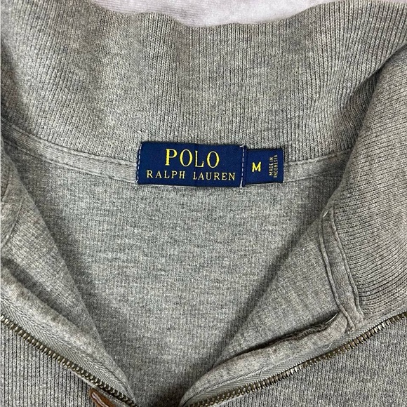 [143] Polo Ralph Lauren 1-4 Zip Hoodie M Size - Picture 3 of 3